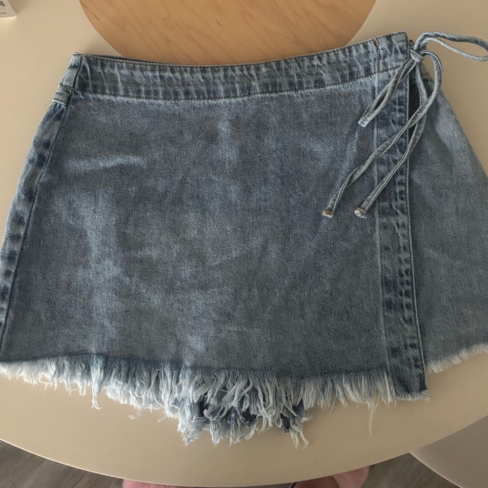 Denim Skort